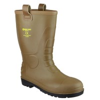 Amblers FS95 Tan PVC Rigger with steel toe cap and midsole