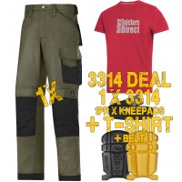 Snickers 3314 Kit1 Included 9110 - PTD Belt - SD T-Shirt, Snickers Trousers Kit