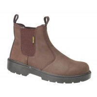 SAF Amblers FS128 Safety Dealers Brown With Steel Toe Cap & Midsole Sizes 4-15